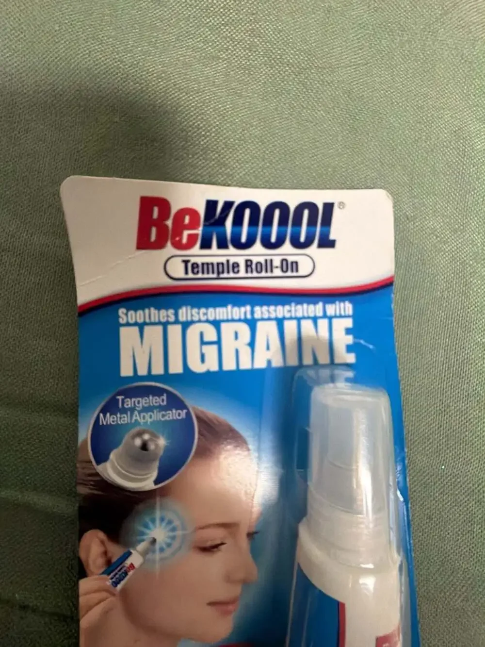BeKoool Temple Roll-On Migraine Relief Cooling Gel 0.17 fl oz